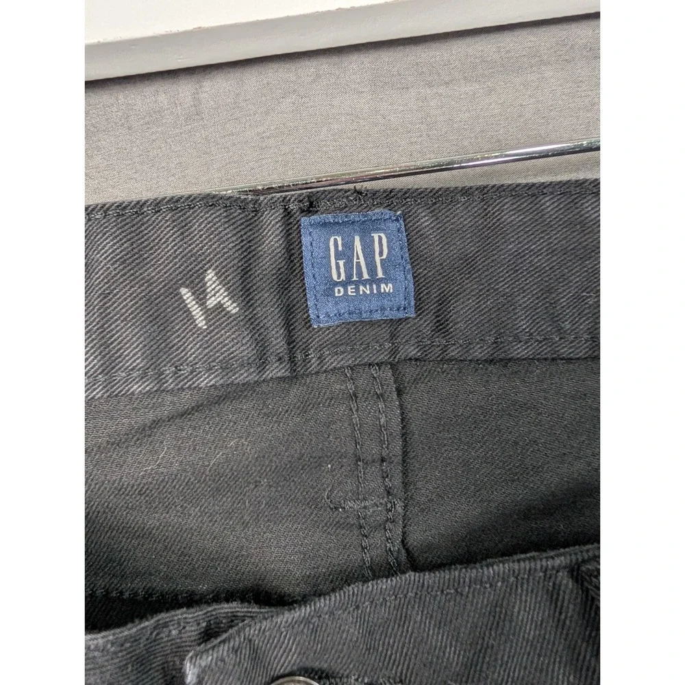 Gap Womens 14 Curvy Bootcut Jeans Black Stretch Denim Mid Rise Pants NWT 7214